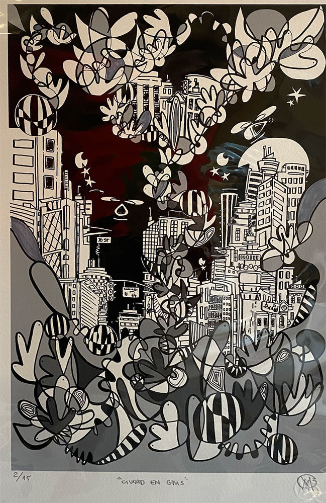 Ciudad en gris