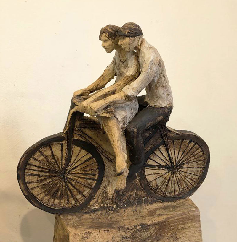 Pareja bicicleta